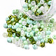 perles de rocailles en verre de couleurs intérieures opaques et transparentes(SEED-F004-4mm-04)-4