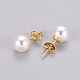 Plastic Imitation Pearl Stud Earrings(STAS-D0001-03)-3