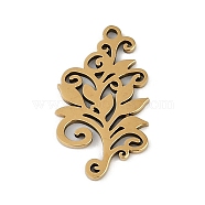 201 Stainless Steel Pendants, Laser Cut, Bohemian Tree of Life Charm, Golden, 20x11.5x1mm, Hole: 1.2mm, 5pcs/set(STAS-Q329-02G)