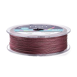 7-Strand Round Nylon Coated Steel Wire, Beading Wire for Necklaces Bracelets, Import From Japan, Pale Violet Red, 0.5mm, about 328.08 Feet(100m)/Roll(TWIR-T002-01A-09)