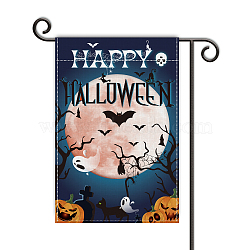 Garden Flag, Double Sided Linen House Flags, for Home Garden Yard Office Decorations, Halloween Themed Pattern, 45.7x30.5x0.2cm(AJEW-WH0116-002-16)