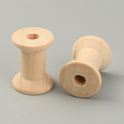 Wooden Empty Spools for Wire, Thread Bobbins, BurlyWood, 3x2.15cm(TOOL-WH0125-53C)