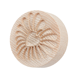 Beech Wood Cookie Molds, Biscuit Stamps, Flat Round, Heart, 65x45.5mm, Inner Diameter: 50x53mm(AJEW-WH0083-45C)