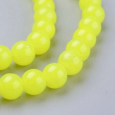 Imitation Jade Glass Beads Strands(DGLA-S076-8mm-09)-3