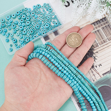 5 Strands 5 Styles Synthetic Turquoise Beads Strands(TURQ-AR0001-40)-4