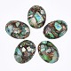 Assembled Synthetic Imperial Jasper and Bronzite  Cabochons(X-G-S329-080D)-1