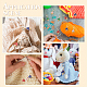 16Pcs 4 Color Alloy Enamel Mushroom Charms Locking Stitch Markers(AJEW-PH01455)-7