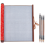 Chinese Calligraphy Kits, Including Chinese Calligraphy Brushes Pen and Water Writing Cloth, Mixed Color, 38.1x77.5x0.05cm, 1pc(AJEW-PH0011-92D)