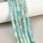 Natural Amazonite Beads Strands, Column, 7.5~9x5~5.5mm, Hole: 0.7~0.8mm, about 48pcs/strand, 15.35''(39cm)(G-F832-B07-01)