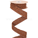 Polyester Ribbon, for Bowknot Making, Gift Wrapping, Coconut Brown, 1 inch(25mm), about 10.00 Yards(9.14m)/Roll(OCOR-WH20001-57A)