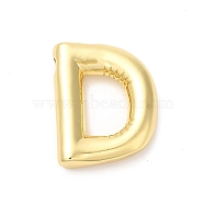 Eco-Friendly Rack Plating Brass Pendants, Long-Lasting Plated, Lead Free & Cadmium Free, Real 18K Gold Plated, Letter Charm, Letter D, 21~23x13~26x4.5~5.5mm, Hole: 2.5~3.5x1.5~2mm(KK-R143-21G-D)