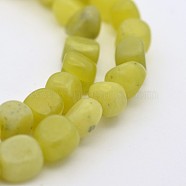 Natural Lemon Jade Bead Strands, Nuggets, 5~7X5~7mm, Hole: 1mm, about 15.7 inch(G-P070-01)