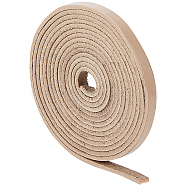 2M Flat Leather Cord, for Jewelry Making, Tan, 6x2mm, about 2.19 Yards(2m)/pc(LC-WH0007-07A-04)