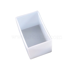 DIY Silicone Display Molds, Resin Casting Molds, Rectangle, White, 107x67mm, 62mm high(DIY-U005-04B)