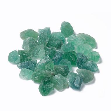 Green Nuggets Fluorite Beads