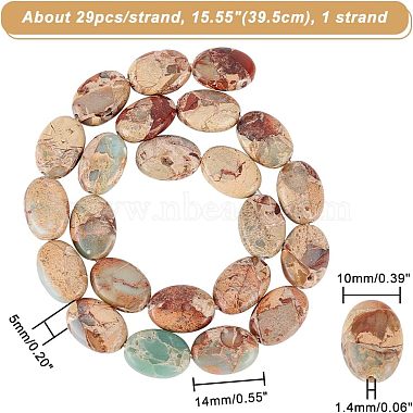 1 Strand Natural Aqua Terra Jasper Beads Strands(G-NB0003-79)-3