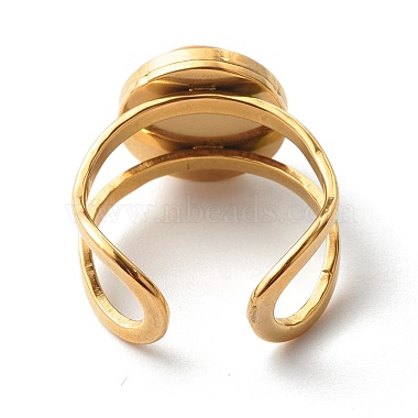 Natural & Synthetic Mixed Gemstones Cuff Ring(RJEW-JR00366)-7