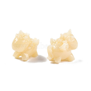 Blanched Almond Unicorn Resin Beads