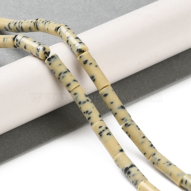 Imitation Dalmatian Porcelain Beads Strands(PORC-H011-05)-2