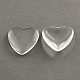 Transparent Glass Heart Cabochons(GGLA-R021-12mm)-1