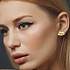 Anattasoul 4 paire 4 couleurs en acier inoxydable évider boucles d'oreilles de montagne pour les femmes(EJEW-AN0002-72)-4