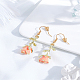 1 Pair Alloy Enamel Dangle Earrings(EJEW-LP0007-108C)-3