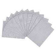 12Pcs Rectangle Glass Fiber Net Patches, Sewer Net, Window Screen Repair Net, Gray, 180x130x0.2mm(FIND-WH0428-09A)