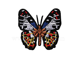 Butterfly Shape Computerized Embroidery Cloth Iron on/Sew on Patches, Costume Accessories, Colorful, 52x55mm(WG94800-02)
