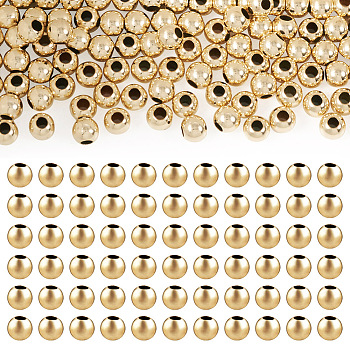 Yellow Gold Filled Beads, 1/20 14K Gold Filled, Round, 2x2mm, Hole: 0.8mm