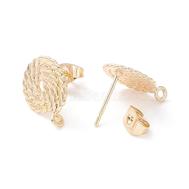 ARRICRAFT Brass Stud Earring Findings(DIY-AR0001-22)-4