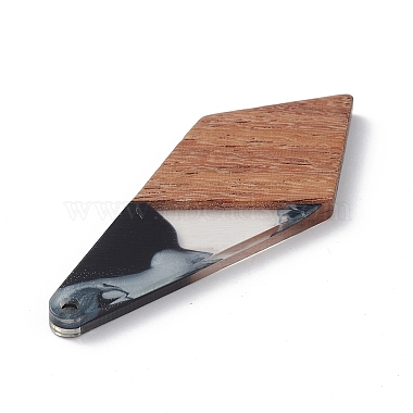 Resin & Walnut Wood Pendants(WOOD-C016-01A)-4
