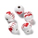 Valentine's Day Theme Printed Wood Beads(WOOD-G017-02D)-1