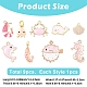 9pcs 9 styles pendentifs en alliage &eacute;maill&eacute;(ENAM-YW0008-11)-3