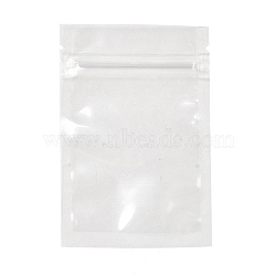 Food grade Transparent PET Plastic Zip Lock Bags, Resealable Bags, Rectangle, Clear, 12x8x0.016cm, Unilateral Thickness: 3.1 Mil(0.08mm)(OPP-I004-01A)