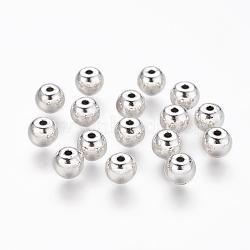 Tibetan Style Alloy Beads, Lead Free & Cadmium Free, Round, Antique Silver, 6x6x5mm, Hole: 1.5mm(LFH10011Y)