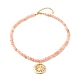 Sun and Moon Pendants Necklace with Natural Sunstone Beads(NJEW-JN03805)-1