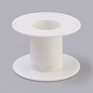 Plastic Spools, Wheel, White, 62x41mm, Hole: 26mm, Center Shaft: 39x30mm(TOOL-XCP0001-17)