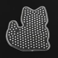 Animal ABC Plastic Pegboards used for 5x5mm DIY Fuse Beads, Clear, 98x78x5mm(X-DIY-Q009-28)