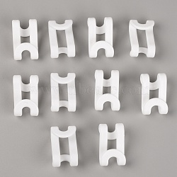 Plastic S-shape Hooks, for Hanging Pots and Pans, Clothes, Plants, Kitchen Utensils, White, 39x25x25mm, Inner Diameter: 9mm(AJEW-WH0223-84)