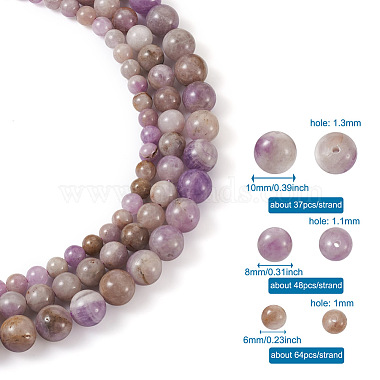 Yilisi 3Strands 3 Style Natural Amethyst Beads Strands(G-YS0001-14)-3