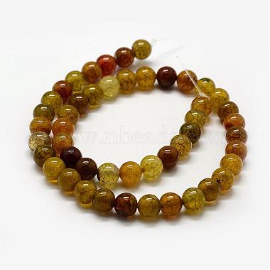 Natural Dragon Veins Agate Beads Strands(G-F417-03-6mm)-2