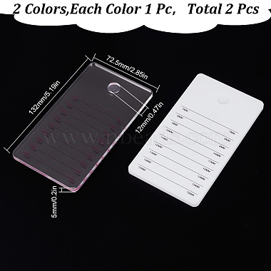 2Pcs 2 Colors Acrylic False Eyelashes Display Board(AJEW-GO0001-31)-2