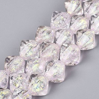 handgemachte Glasperlen Str&auml;nge Folie(FOIL-Q002-06D)-1