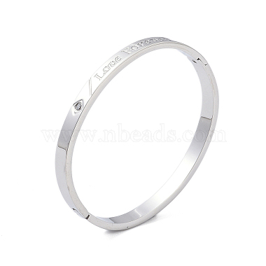 Clear 304 Stainless Steel Bangles