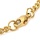 304 Stainlessa Steel Curb Chain Pendant Necklaces(NJEW-H034-03G)-3