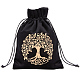 1Pc Tree of Life Pattern Velvet Packing Pouches(TP-DJ0001-01A)-1