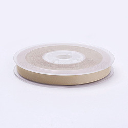 Double Face Matte Satin Ribbon, Polyester Satin Ribbon, Wheat, (3/8 inch)9mm, 100yards/roll(91.44m/roll)(SRIB-A013-9mm-835)