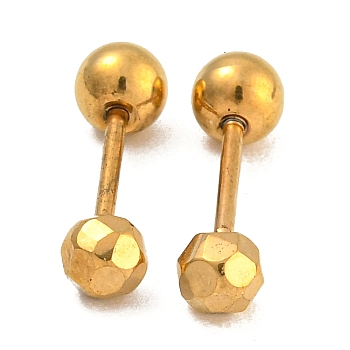 304 Stainless Steel Ear Plug Gauges, Golden, Round, 3mm