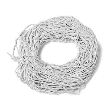 Polyester Cord, Twisted Cord, Ghost White, 5mm, about 97~100m/bundle