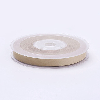 Double Face Matte Satin Ribbon, Polyester Satin Ribbon, Wheat, (3/8 inch)9mm, 100yards/roll(91.44m/roll)